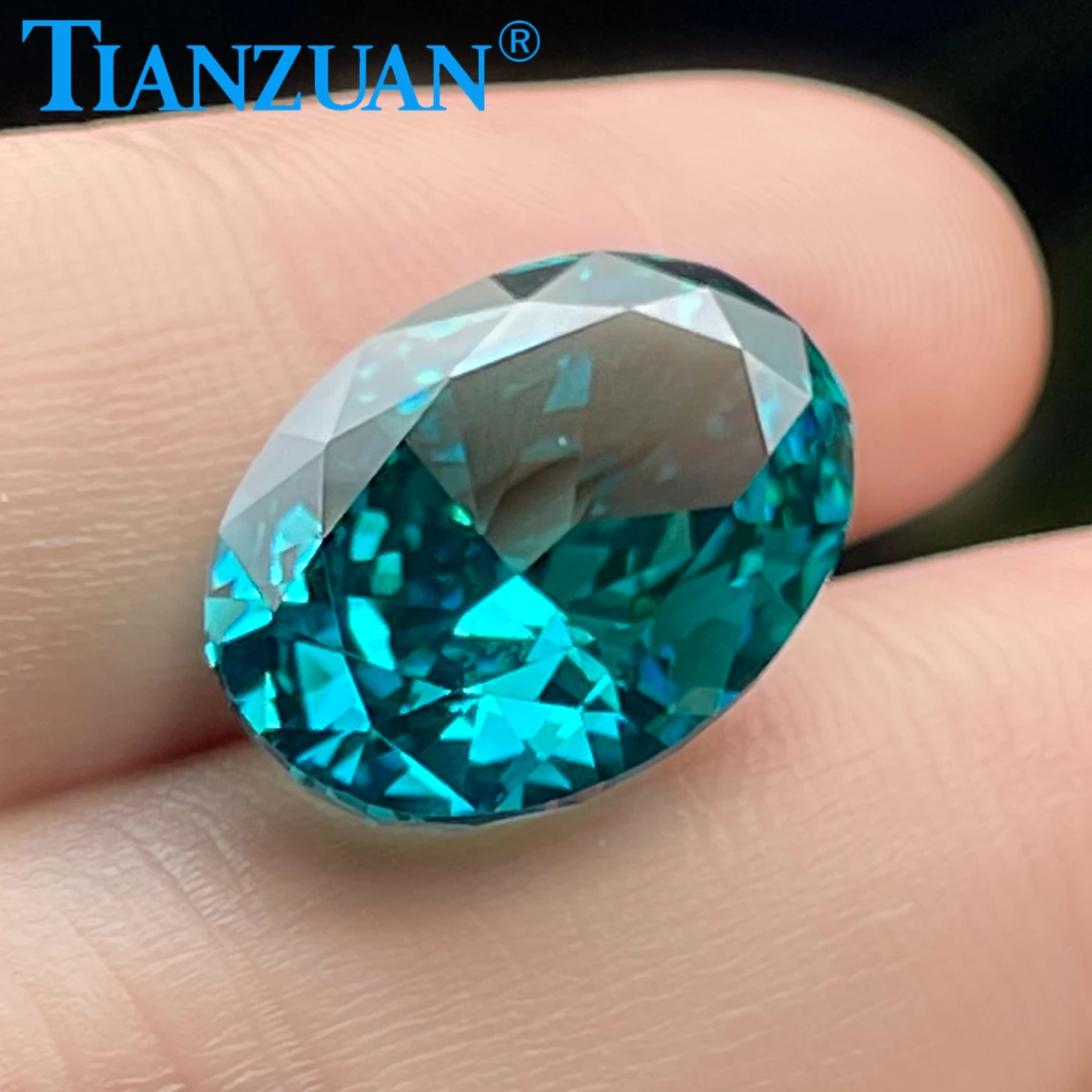 

13x18mm Paraiba Color Ice Cut Oval Pear Shape Cubic Zirconia Stone Loose CZ Stone Synthetic Gems Beads For Jewelry Making