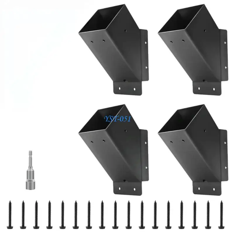 E15A Strong Building Brackets For Deck Canopies With Forty Five Reinforced Ear Specks