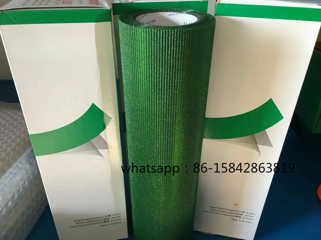 Adhesivo de Doble Cara LOHMANN Importado Verde, Adhesivo de Doble Cara de 0.1mm Transparente, 0.2mm 31CM*4.5M