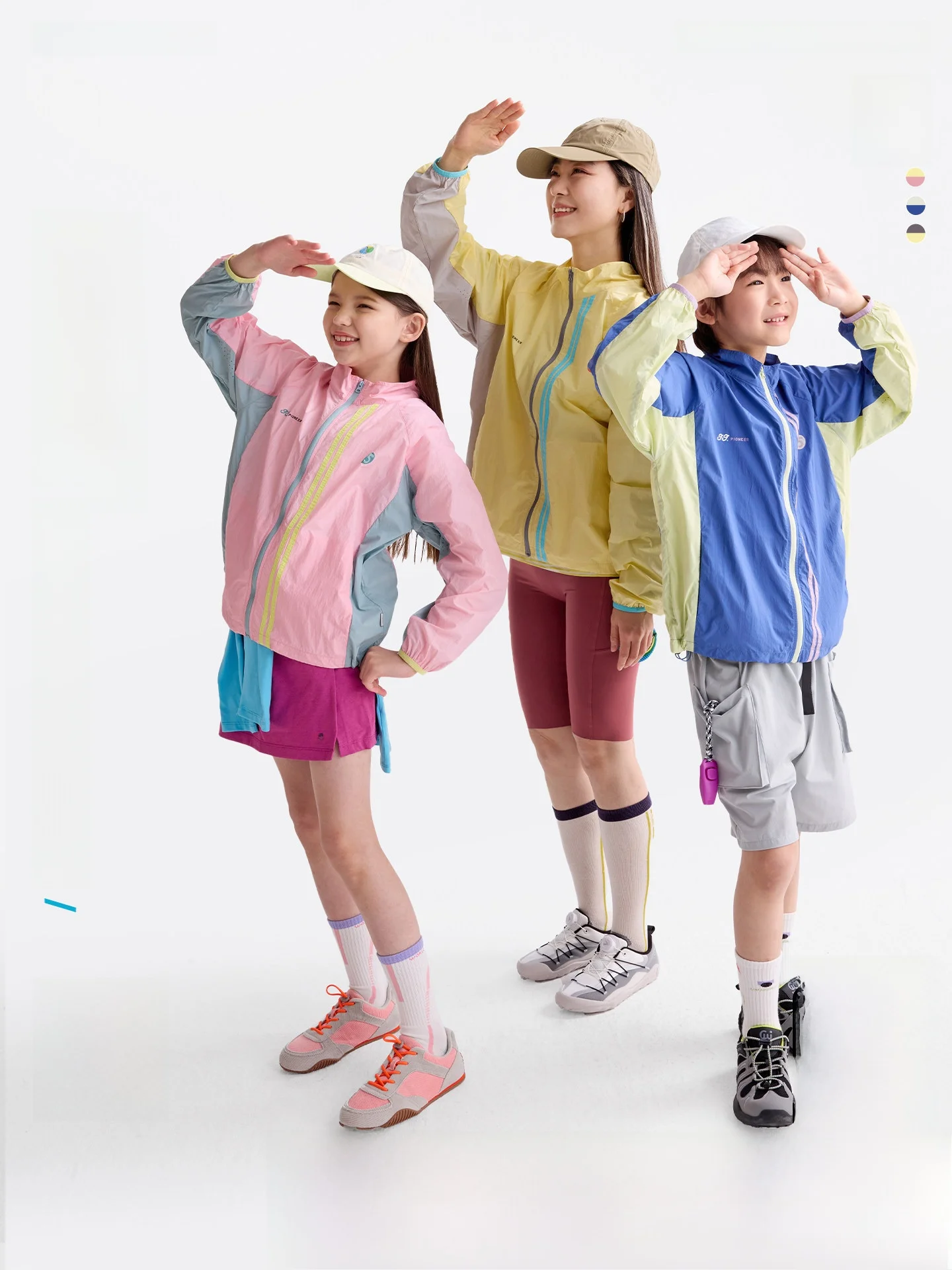 

Lightweight Skin-friendly Anti-UV Children's Clothing Gulu Diary Kids' Outfit Color Block Jacket Summer Wear for Girls And Boys