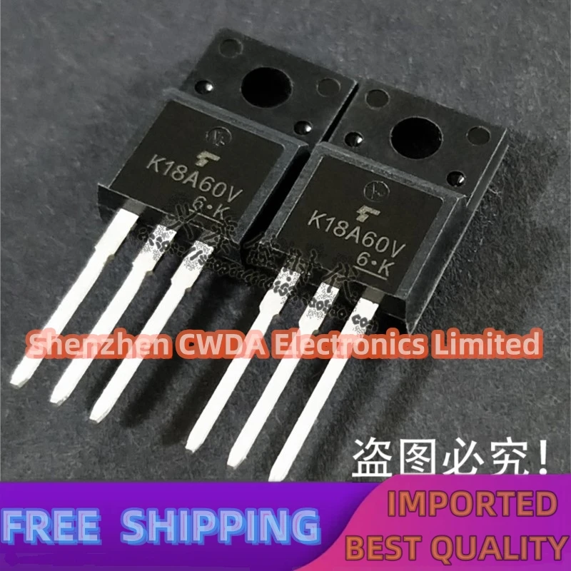 10PCS-20PCS  K18A60V TK18A60V 18A/600V TO-220F N MOS 2 In Stock Can Be Purchased