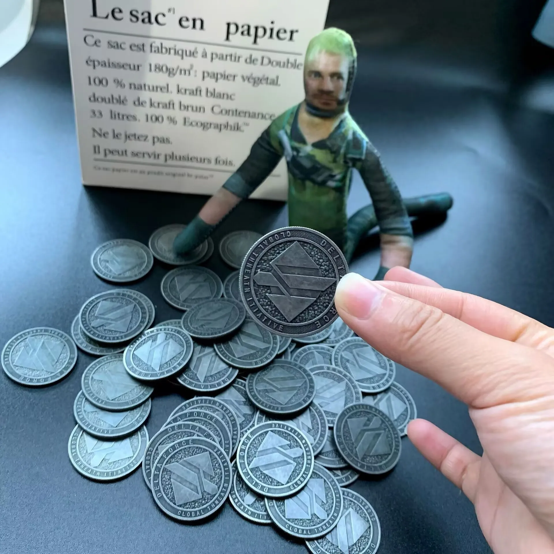 

[Тонкая реставрация] Коллекционная монета 1:1 из сплава, монета из игры "Delta Action", золотая монета-игрушка