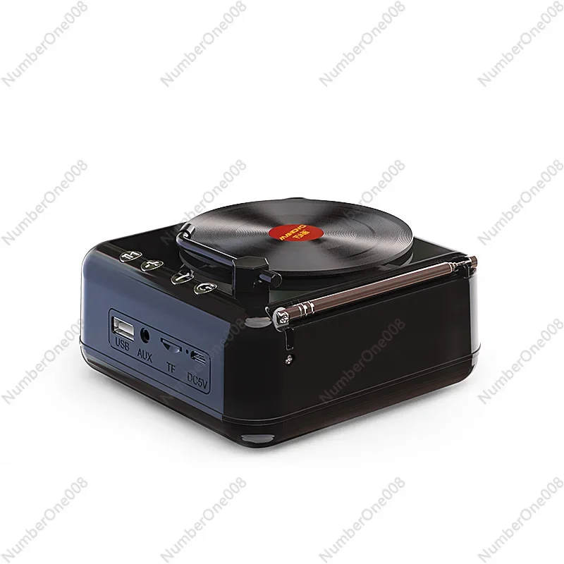 Retro Vinyl Record Player Bluetooth Audio CD Player Creative Gift Radio Speaker Heart Gift