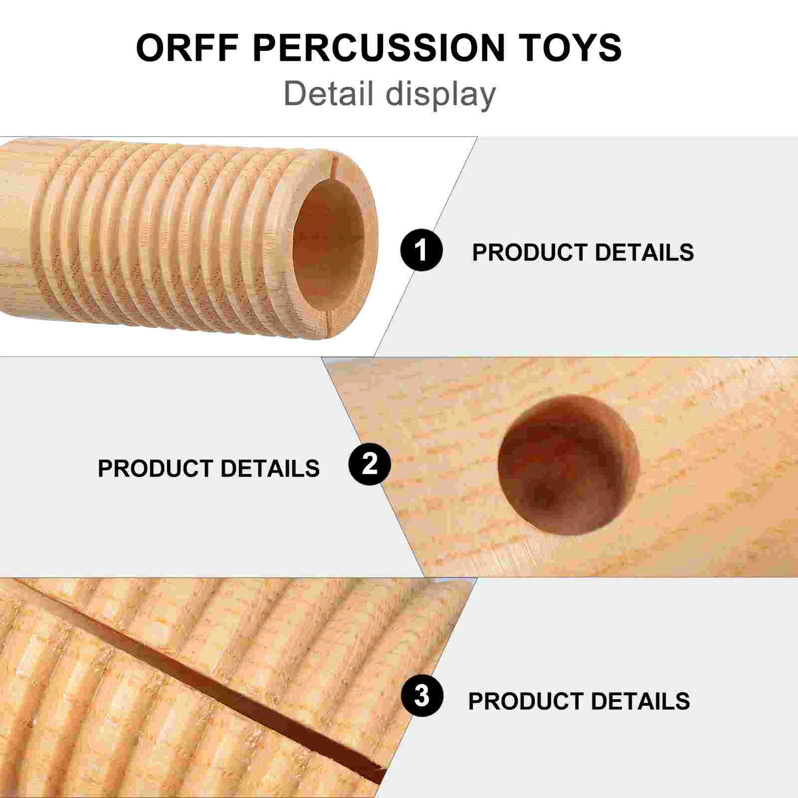 ของเล่นเด็กเครื่องดนตรี Early Teaching Aids การศึกษาไม้ Orff Percussion ปริศนาเด็กอนุบาลเด็ก