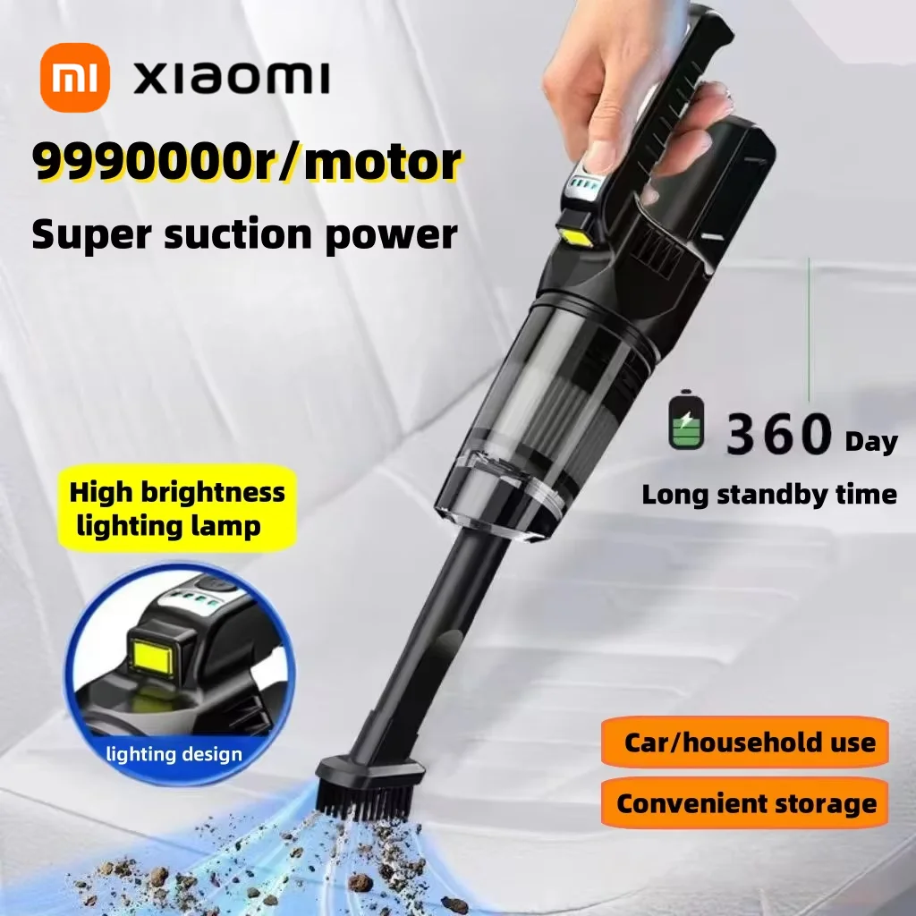 Xiaomi Wireless Vacuum Cleaner For Home Car Charging Strong Suction Power Handheld Carpet Window Crevice Groove Vacuum Cleaner