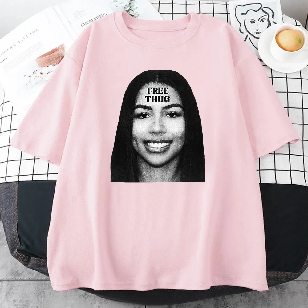 Mariah The Scientist Rapper T-shirt FREE Thug Slime Graphic Tee-shirt Ropa Mujer Streetwear Summer Cotton Tees Short Sleeve Tops view 5