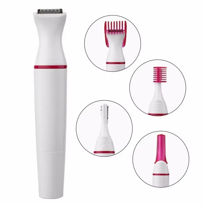 5 In 1 Set Women Epilator Female Eyebrow Trimmer Lady Shaver Hair Removal Shaver Machine Face Depilador Bikini Depilatory Tool image 4