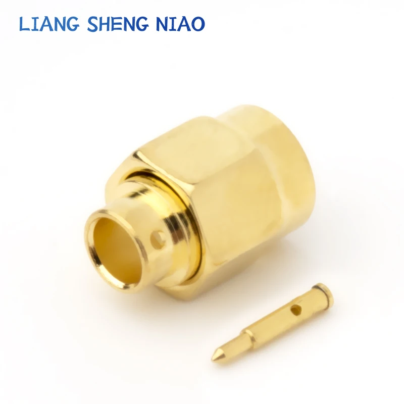 SMA-JB3 SMA male head internal thread internal needle welding SFT/SFX-50-3 semi steel semi flexible 141 wire connector