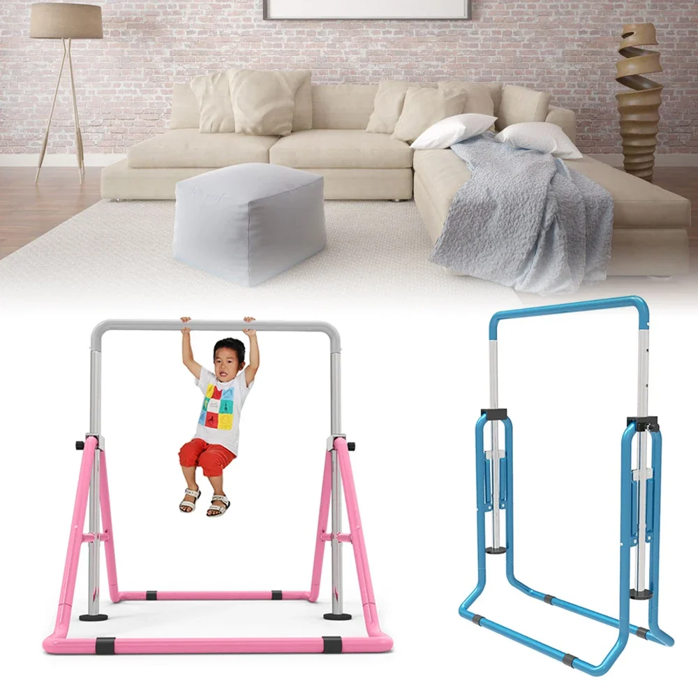 Indoor/Outdoor Horizontal Bar Gymnastics Bar Youth And Children Training Gymnasium Family Adjustable Level High Pole