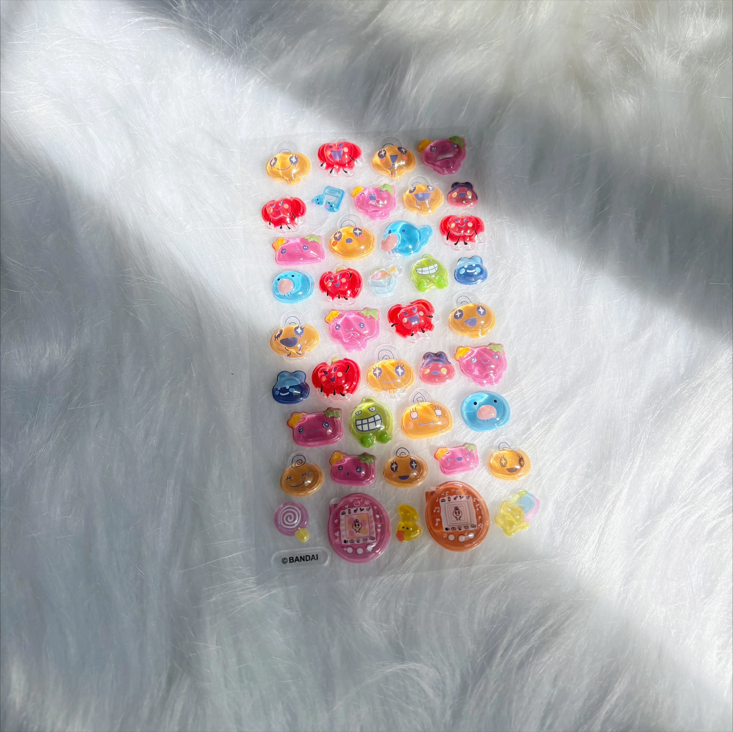 สติกเกอร์ 3 มิติ บองบองดรอป ทามาก็อตจิ -สติกเกอร์การ์ตูนหลากสีสันน่ารัก เหมาะสำหรับเด็ก งานประดิษฐ์ตกแต่ง DIY และไอเดียของขวัญสุดน่ารัก