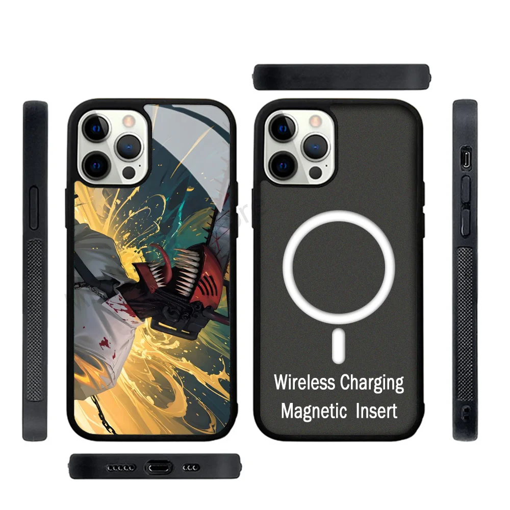 

Chainsaw Man Denji Anime Phone Case Strong Magnetic For IPhone 15 14 13 Pro Max 11 12 Mini For Magsafe