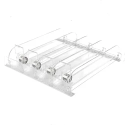 Pusher W2.5cm Plastic Divider Partition Automatic Refill Pushing System for Supermarket Shelf Rack Drink Bottle Organizer