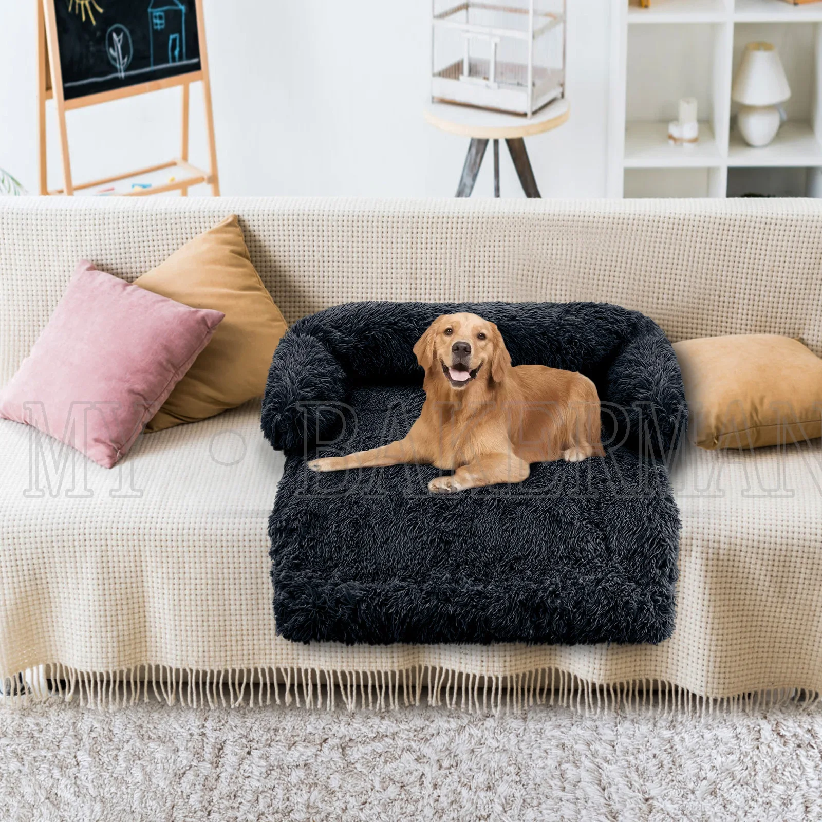 S-XXL  Pet Dog Bed Sofa For Dog Pet Calming Bed Warm Nest Washable Soft Furniture Protector Mat Cat Blanket Large Dogs Sofa Bed