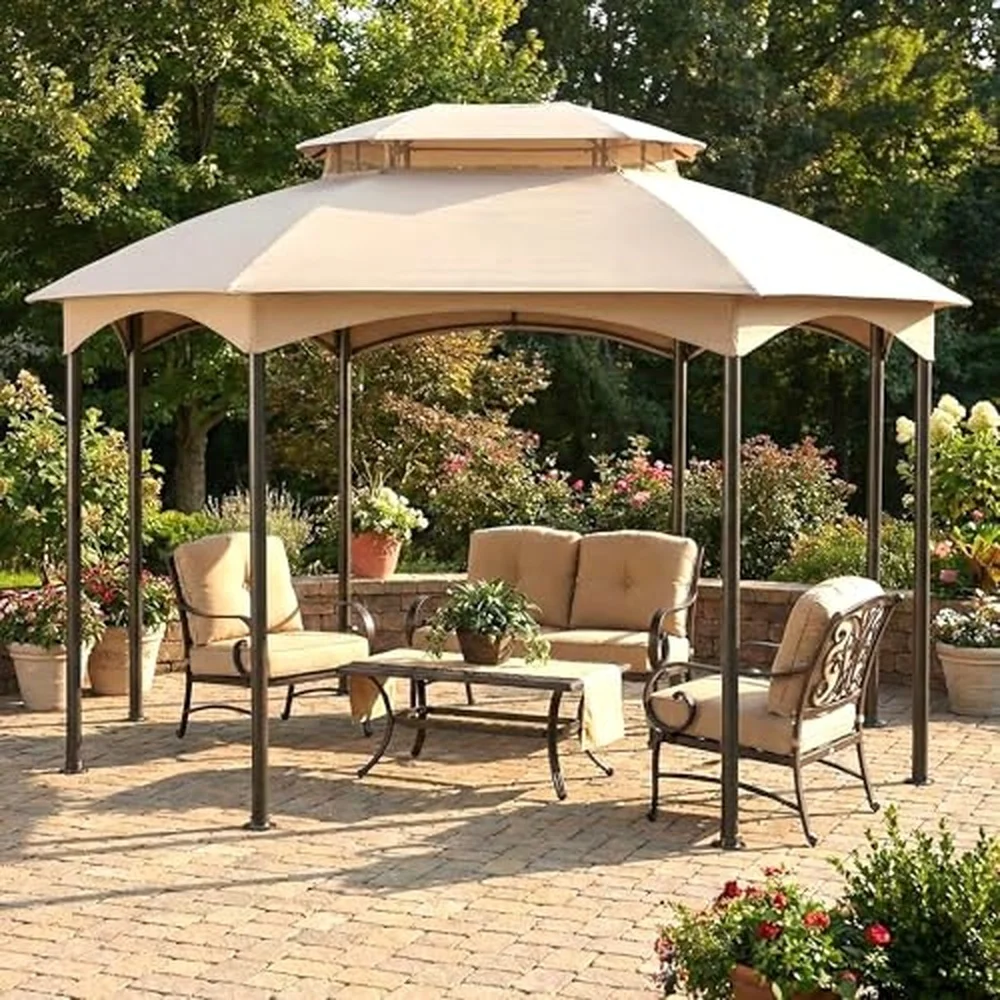 Durable Replacement Canopy Top Cover Compatible with The L GZ1138PST A101001100 L GZ1138PST A Manhattan Oval Gazebo
