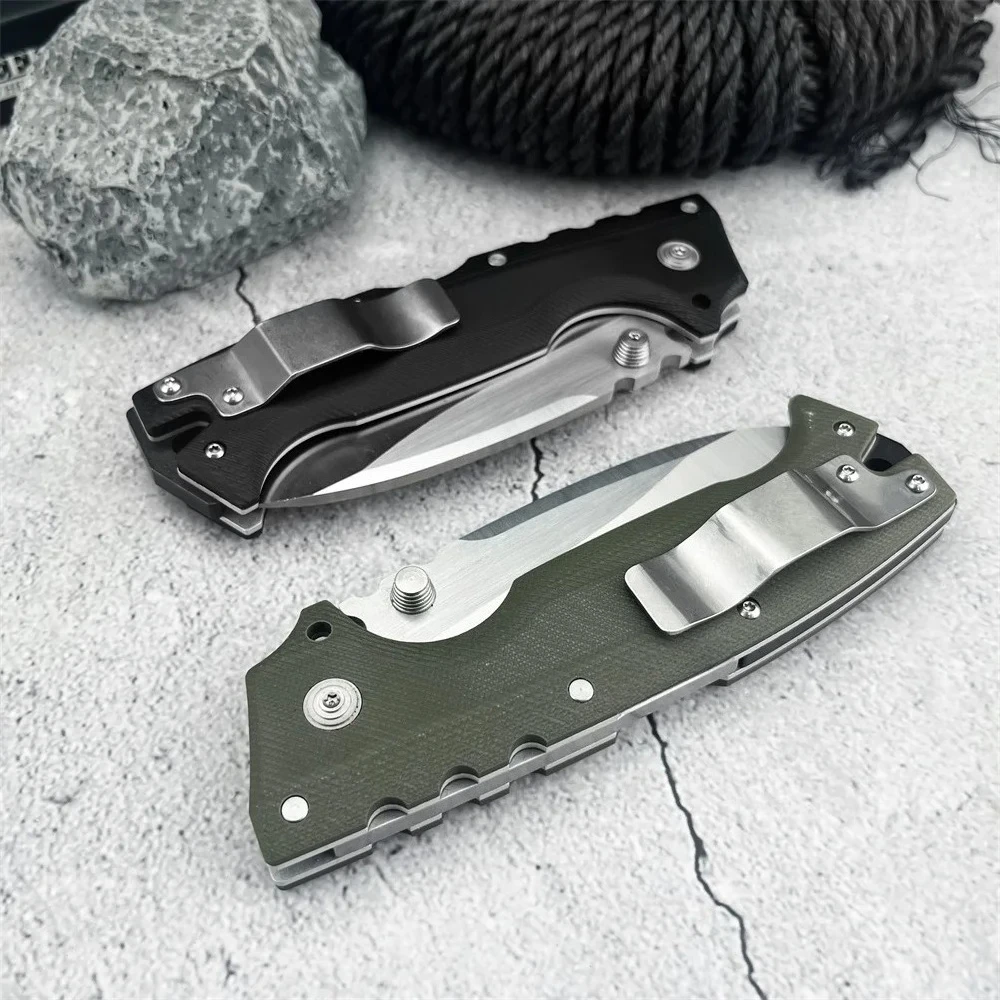 جديد CS AD-10 سكين للفرد 7Cr13Mov بليد في الهواء الطلق المحمولة EDC التخييم سكين جيب ، صلابة عالية المشي لمسافات طويلة سكين