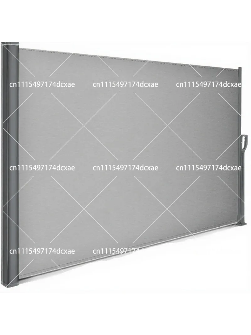 Outdoor Retractable Side Awning Canopy Anti-Sun Shade Screen Hand Pull Garden Patio Partition