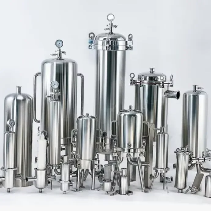 

Customized Sanitary/Food Grade Milk/juice/beer/wine/beverage Filter Housing Stainless Steel Lenticular Bag Filter Housing