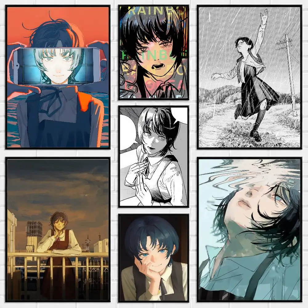 Goodbye eri  Manga Poster Versatile HD Waterproof Wall Art Self-Adhesive Decor for Any Space Ideal Gift