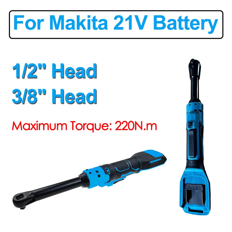 For Makita 21V Battery Electric Ratchet Wrench 1/2