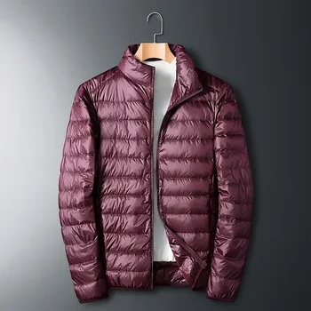 Lightweight Duck Down Parka 3 UETEEY Autumn Winter New Ultra Light White Duck Down Jacket Men Waterproof Casual Outdoor Portable Lightweight Male Padded Coats 3