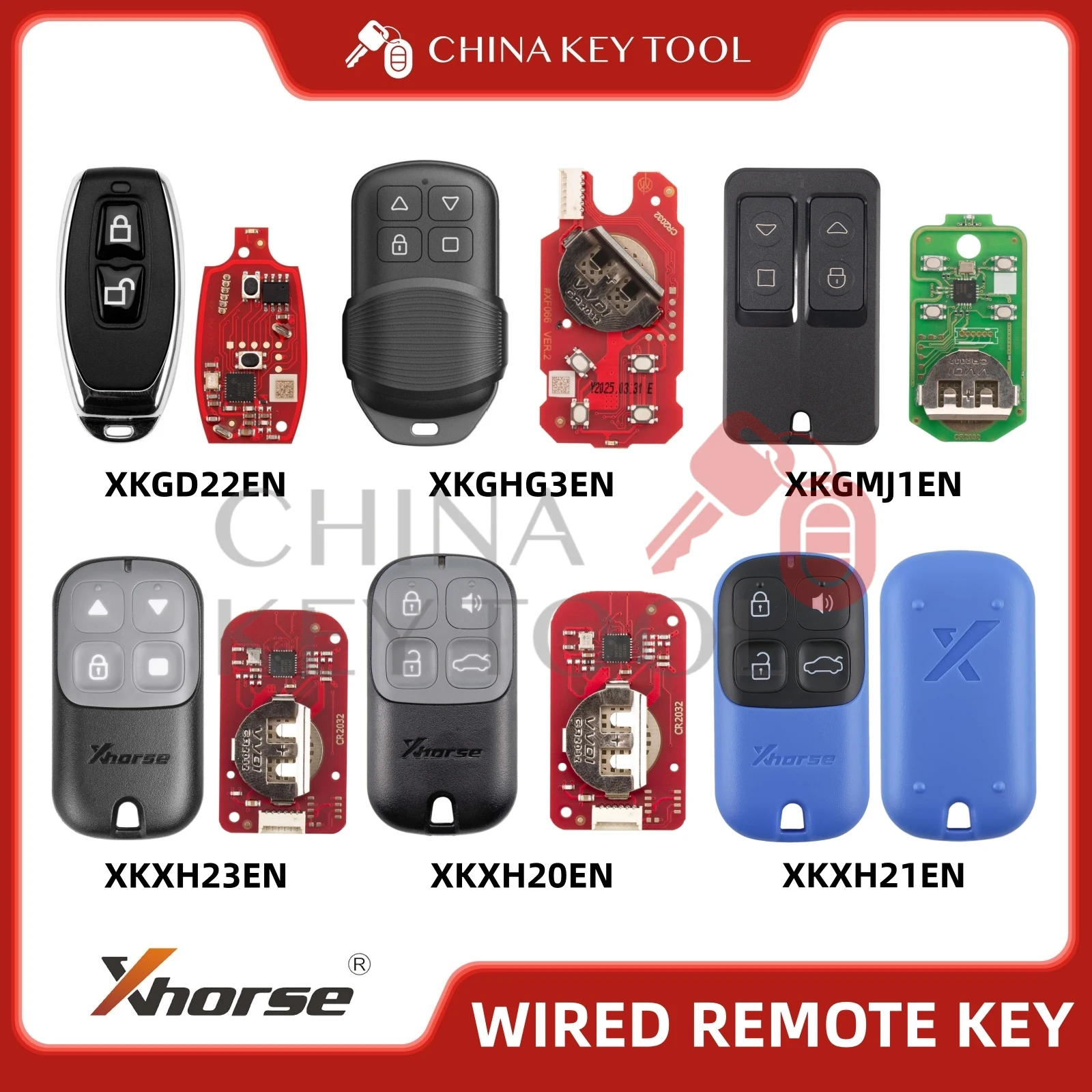 Xhorse 2nd Generation Garage Remote Control XKGHG3EN XKGD22EN XKXH23EN XKXH20EN XKGMJ1EN XKXH21EN