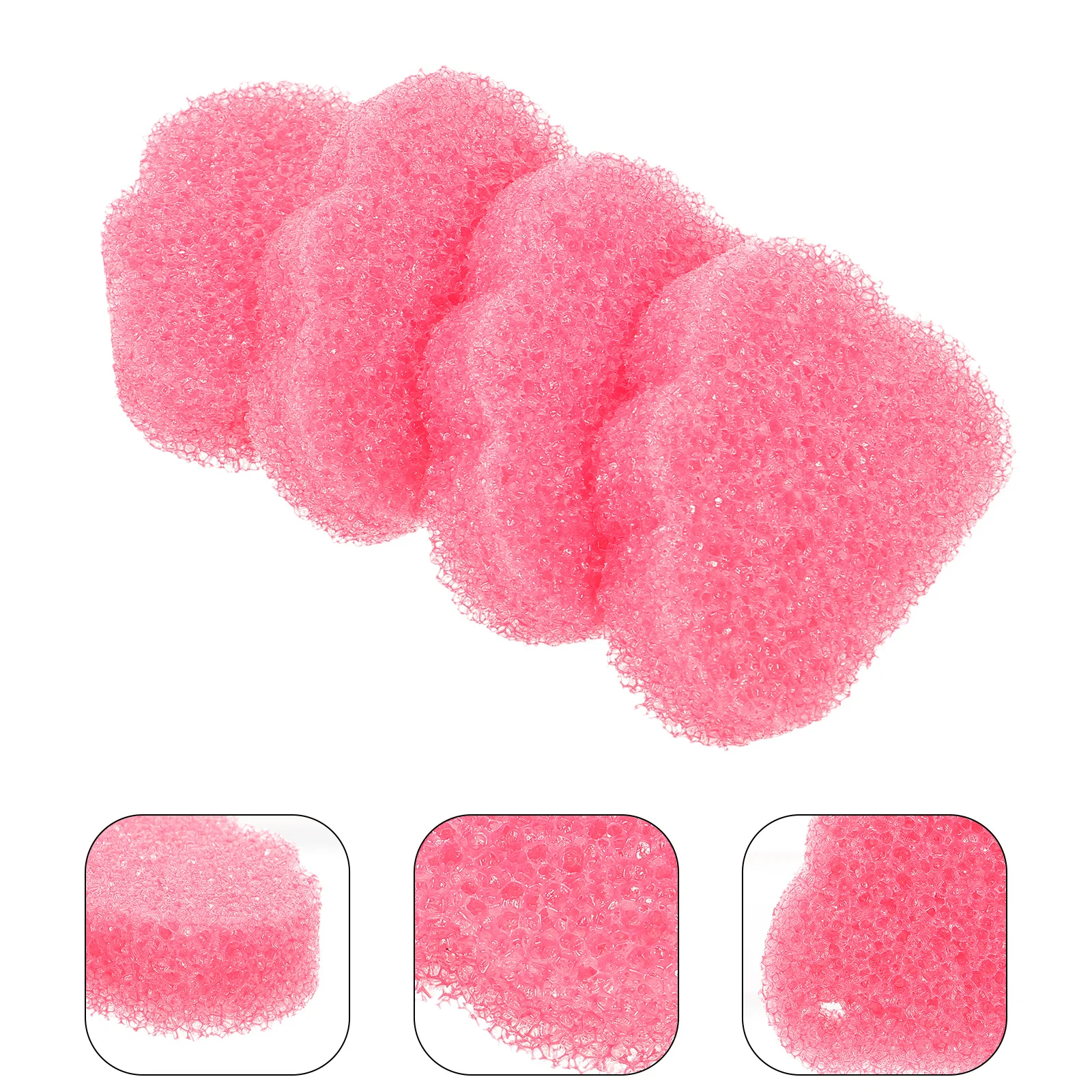 

4pcs Thermochromic Kitchen Cleaning Sponges Thickened Scrub Sponge For Dishes Pots Bathroom Sink Washable Reusable Set