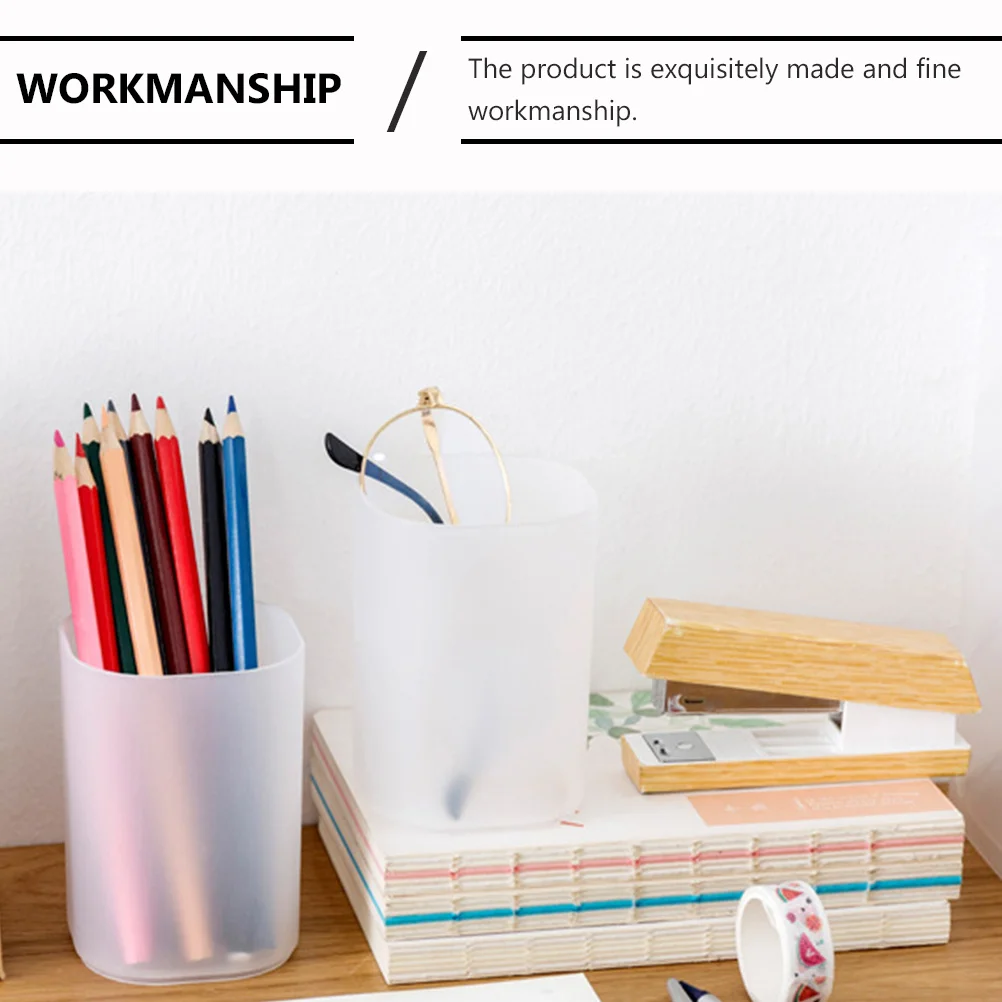 

3Pcs Pen Container Pen Holder Cup Creative School Desk Organizer Stationery Storage Box Desk Organizer