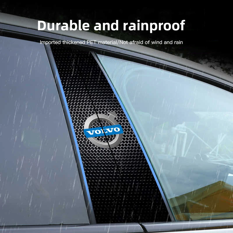 

Car logo decorative sticker door center pillar sticker suitable for Volvo Xc60 Xc90 V40 V60 S60 V50 V90 S80 C40 XC40 V70 XC70
