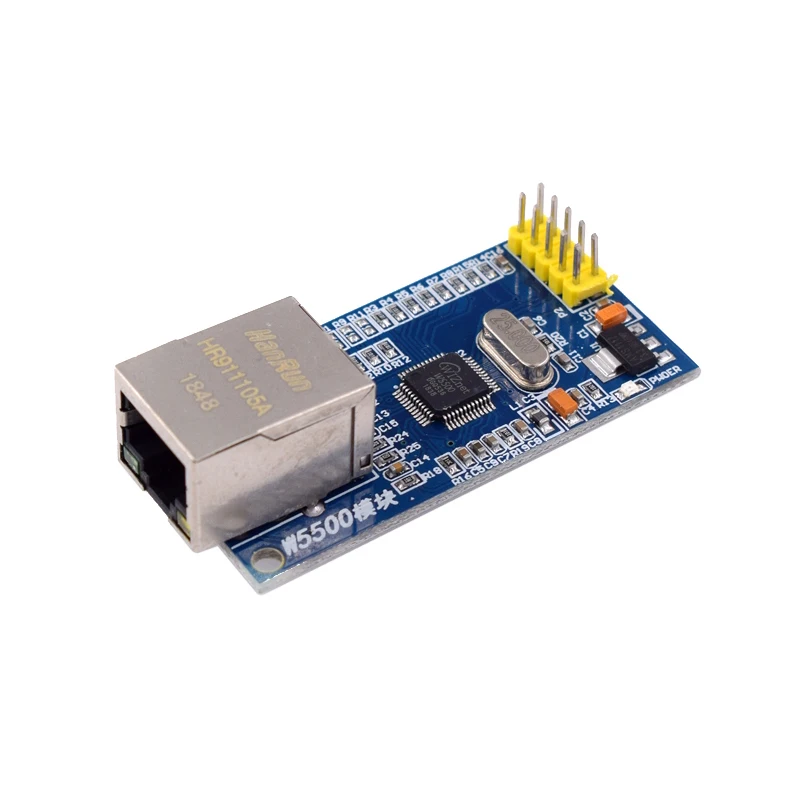شريحة W5500 الجديدة SPI إلى LAN/محول إيثرنت TCP / IP 51 / STM32 برنامج التحكم الدقيق
