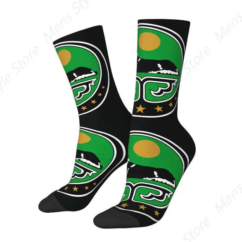 Chechen Men Women Crew Socks Unisex Fashion 3D Print Chechnya Coat Of Arms Dress Socks