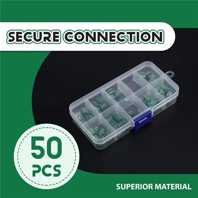 Special Offer~50PCS 2.54Mm Rising Clamp Kf128-2.54 Pcb Screw Terminal Block DG308-2.54Mm MPT0.5/-2.54 EK254V 2/3/4P Connector