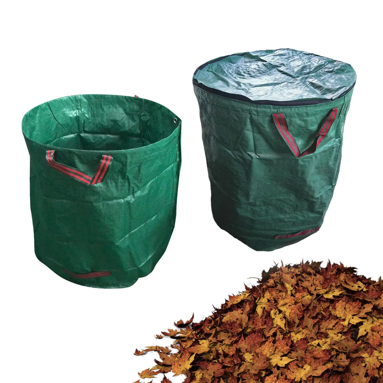 Garden Waste Bags with Handles Standable Leaf Bags Home Yard Trash Bags for Debris Grass Clipping Pool Lawn Loading Leaf Garden