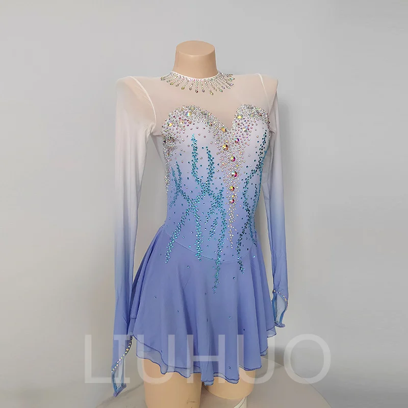 LIUHUO Figure Skating Performance Clothing Customized Longsleeves Children's Performance Clothing