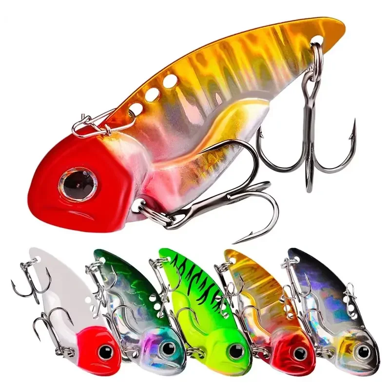 

Metal Vib Blade Lure Fishing Lures Spinner Bait Sinking Vibration Baits Artificial Sea Fishing Bass Diving Swivel Fishing Baits