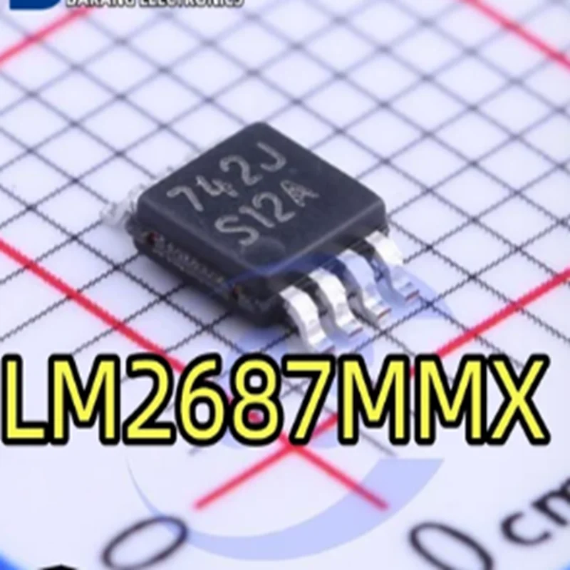 5pcs-20pcs  LM2687MMX MSOP-8 Low-Noise Regulated Charge Pump Voltage Inverter