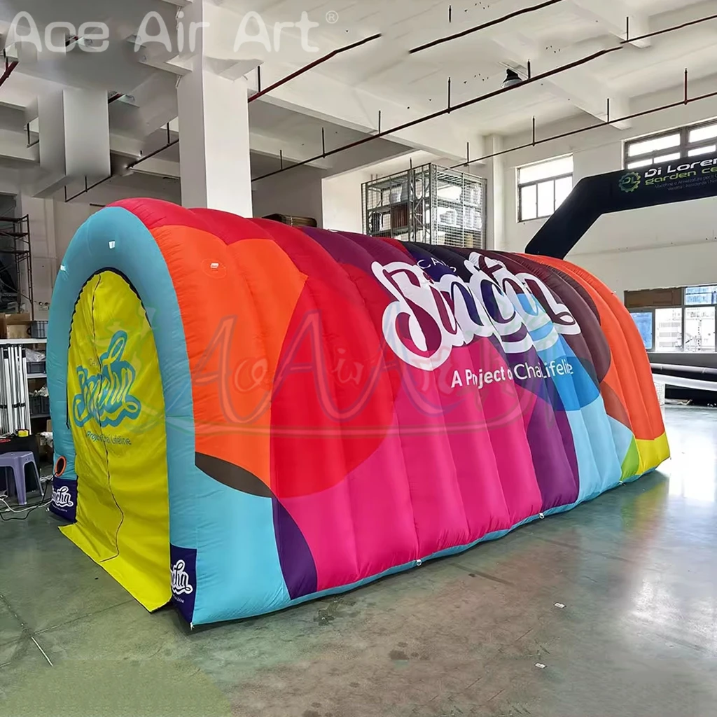 Inflatable Entrance Arch Exit for Sports Event Advertising Giant Commercial  Inflatable Tunnel Tent