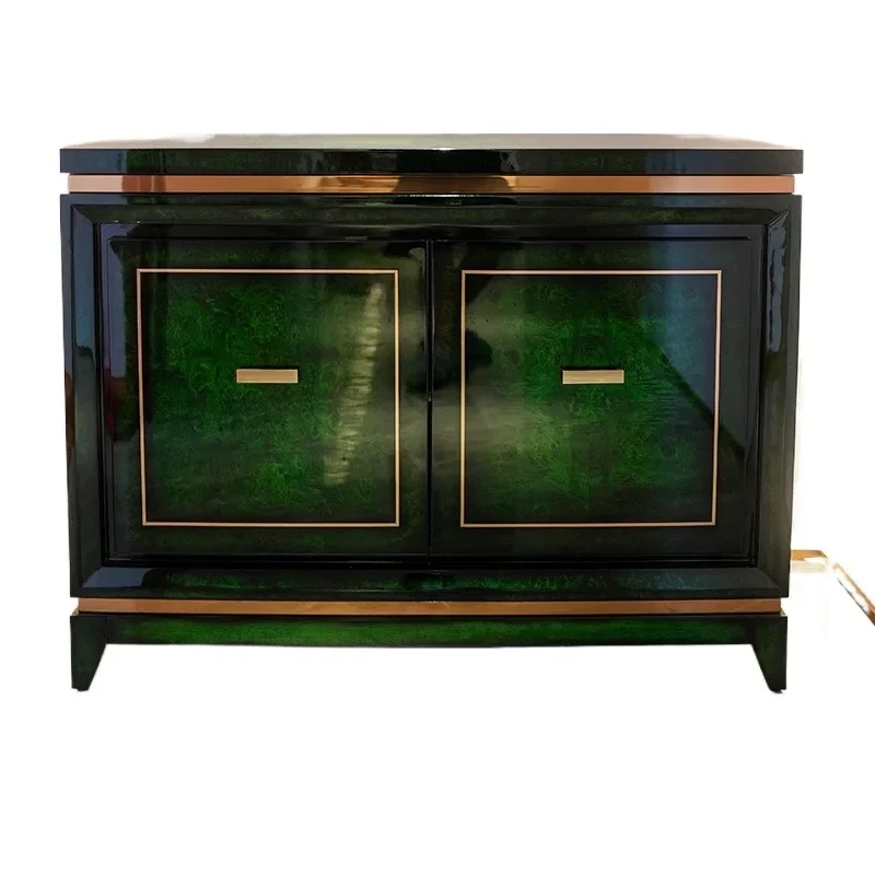 

Light luxury dining side cabinet villa luxury living room high-end locker storage cabinet