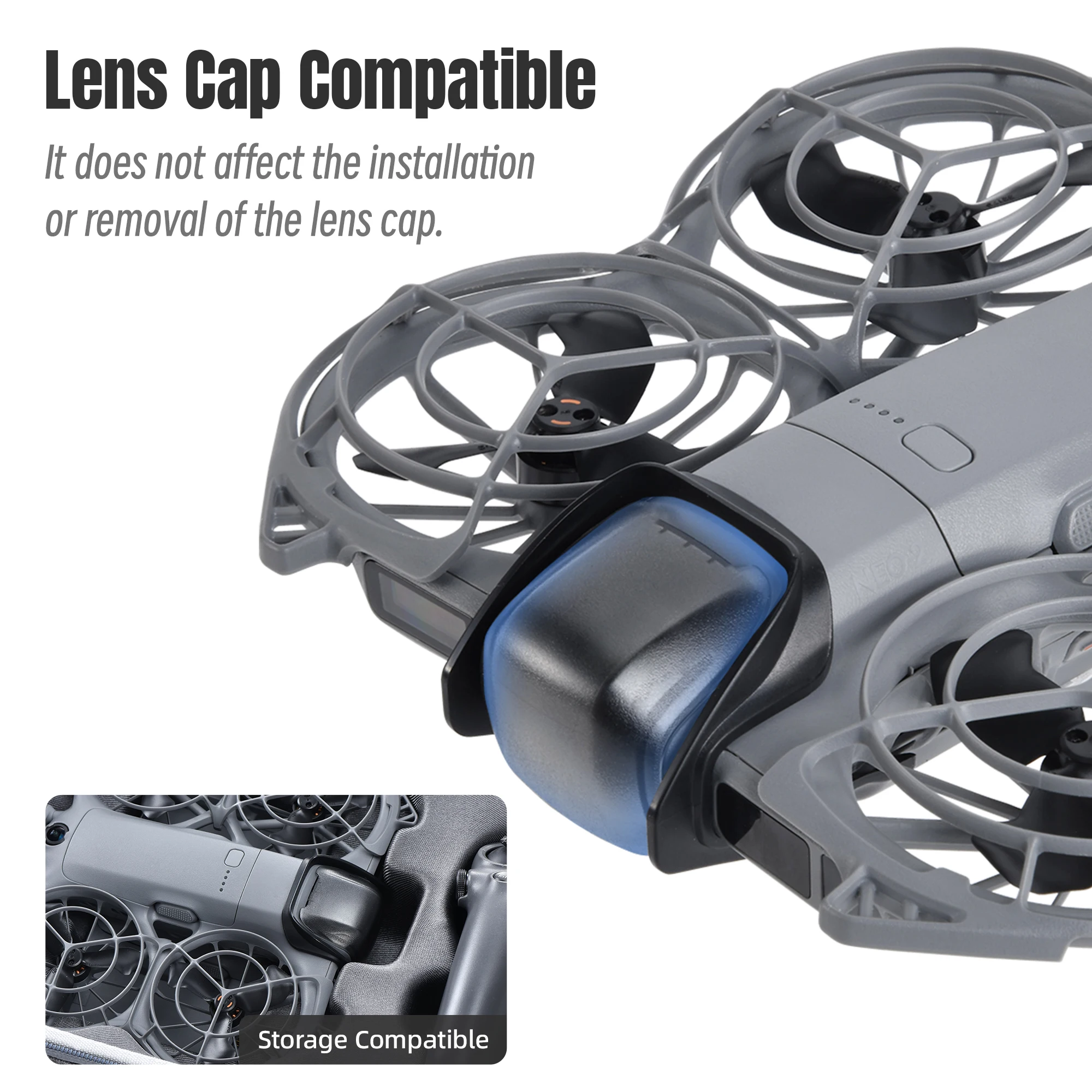 Protector de Gimbal DEVASO para DJI NEO 2, Protección Contra Colisiones de Lentes, Protector Anticaídas a Prueba de Golpes, Accesorios para Drones