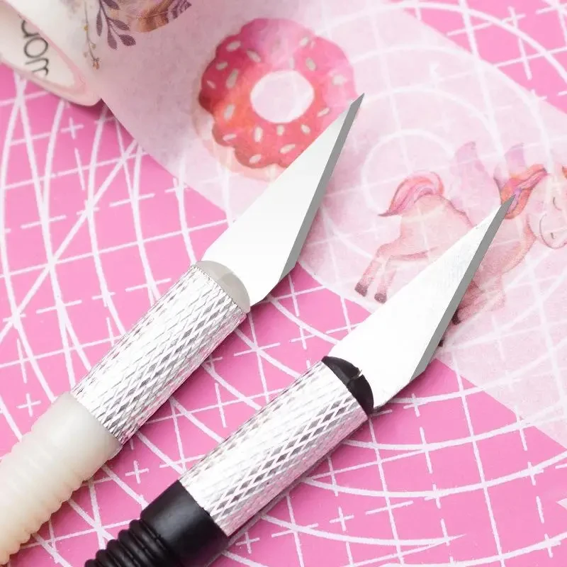 1-4Pcs Cutter Knife Art Utility Knife Pen Sword Cut Stickers Scrapbooking Cutting Tool Hand Account Sword School Supplies view 4