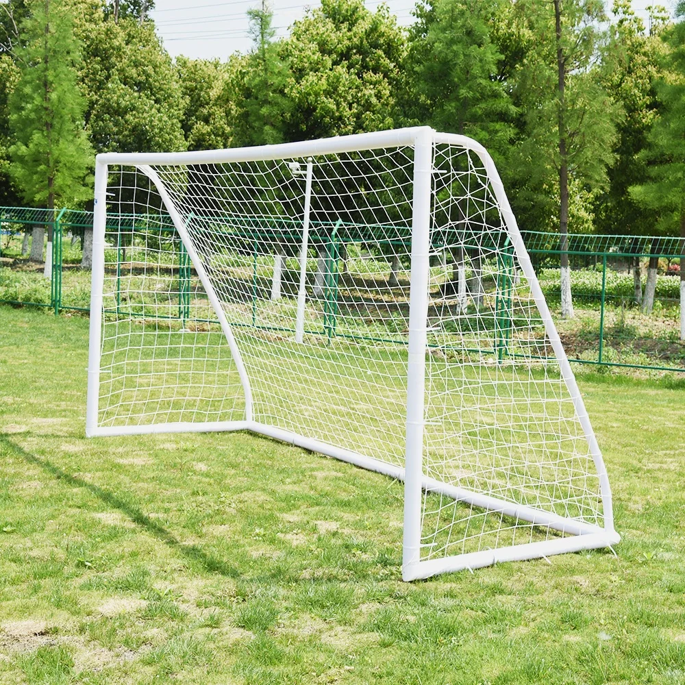 Gawang sepak bola anak-anak mini lipat portabel tahan lama dengan rangka PVC khusus profesional untuk penggunaan di luar ruangan