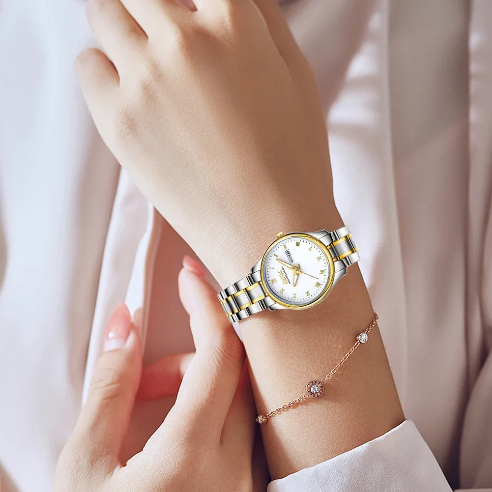 2025 latestOPK Brand Waterproof Dual Calendar WOMEN'S Quartz Watch 8121(Free shipping)