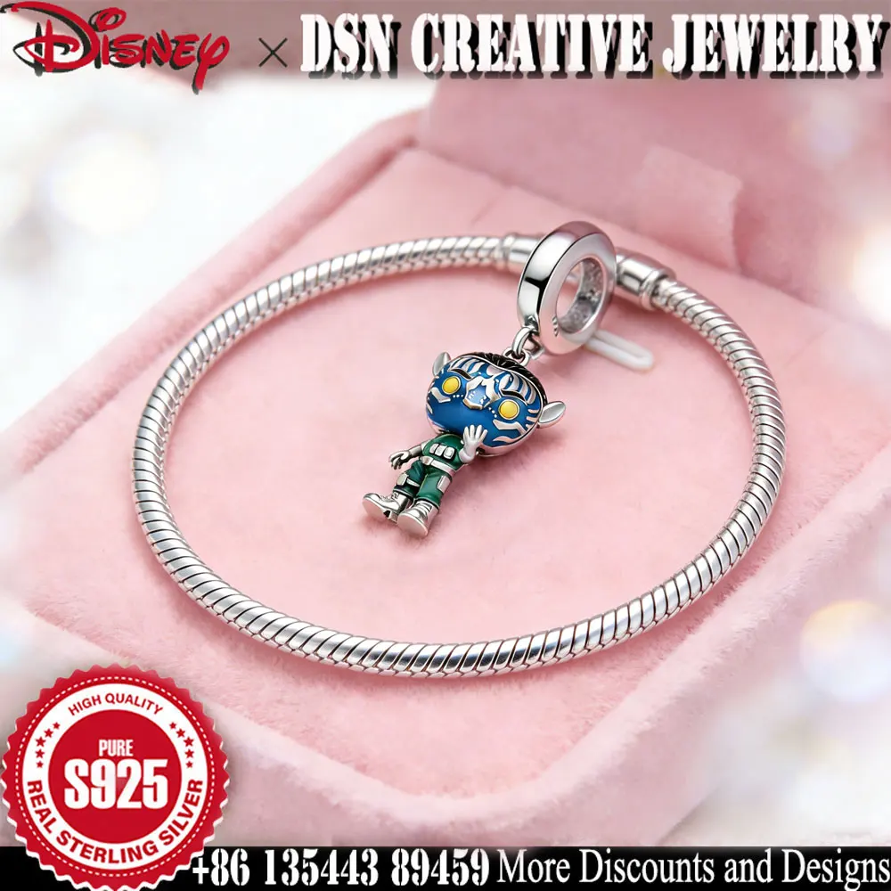 DSN creative pendant S925 Sterling Silver Charms Disney Avatar Jake Sully Neytiri Pendant dangle charm girls Luxury Jewelry Gift