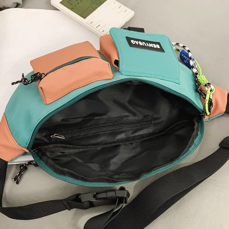 Hohe Qualität Nylon Getäfelten Taille Packs Neue Marke Unisex Brust Pack Casual Outdoor Reise Umhängetasche Männer Wasit Gürtel Taschen – Detail 15