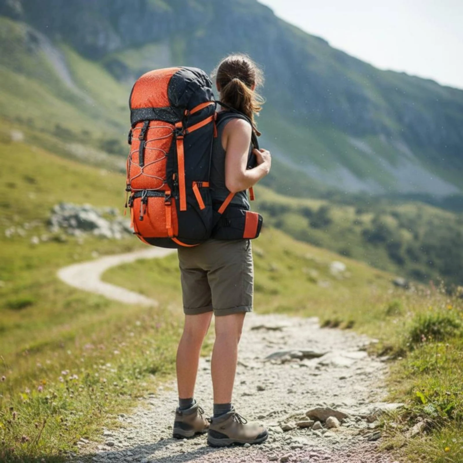 

Hiking Backpack Waterproof Travel Backpack Large Hiking Pack Multi-Purpose Camping Rucksack Sturdy
