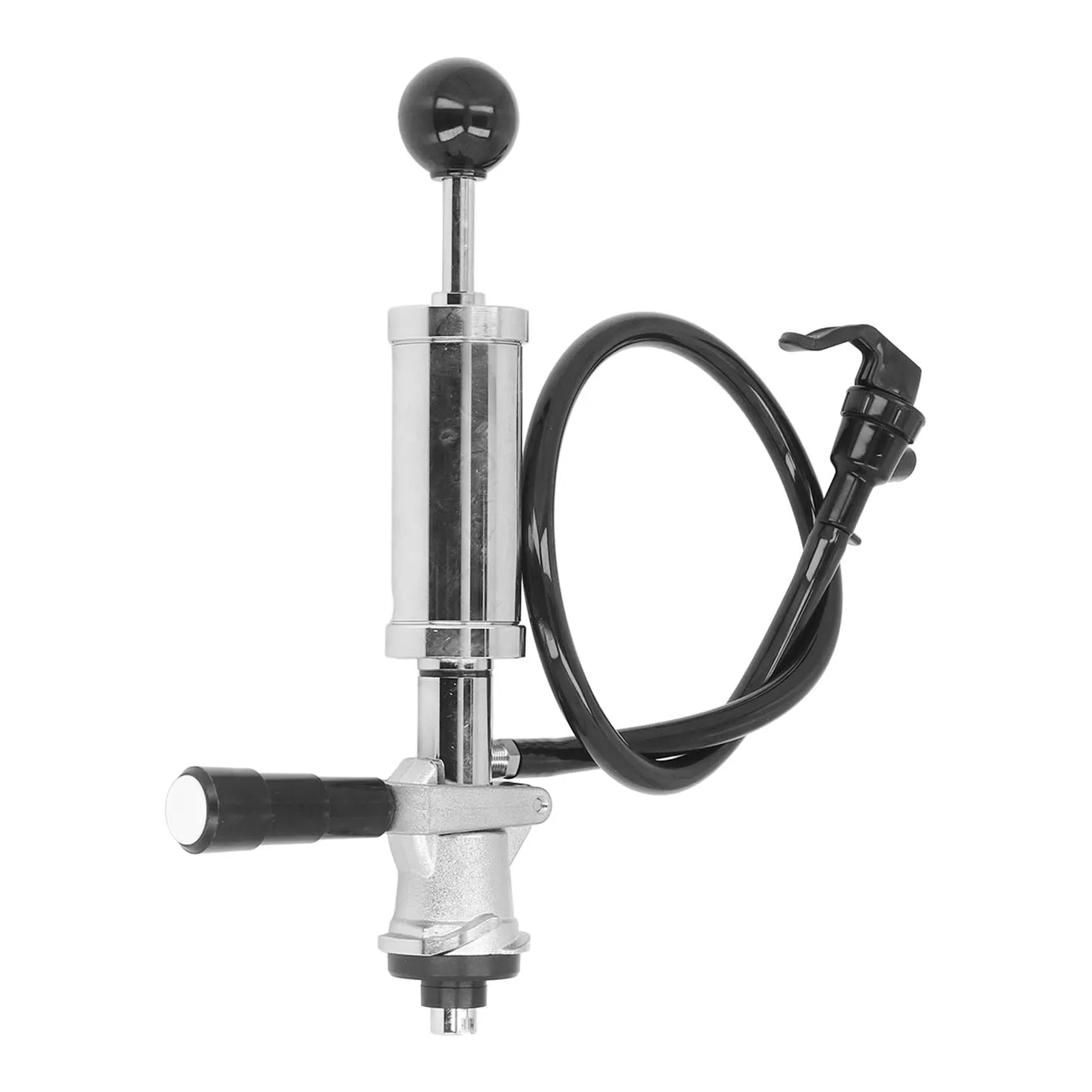 Beer Keg Pumps, 4 Inch Threaded Beer Keg Tap Party Pump Steel Beer Party Pump with Beer Faucet for American S System