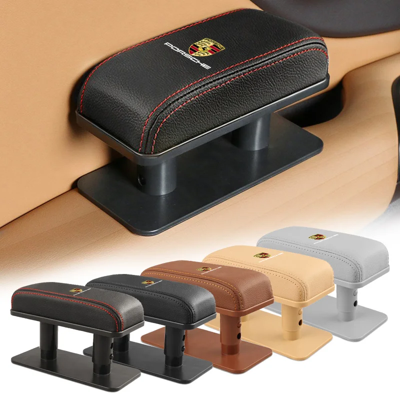 

Car Armrest Rest Cushion Door Armrest Elbow Support Adjustable Height For Porsche 911 718 Taycan Panamera Cayenne Boxster Cayman