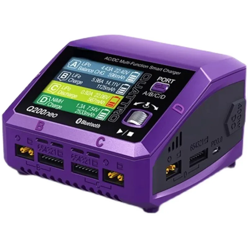 Q200neo 4-Channel Ac200wdc400w Intelligent Balance Charger Model Aircraft 100W Power Supply