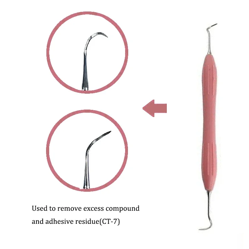 

7 шт./комплект, стоматологический шпатель из композитной смолы, набор для эстетического восстановления, стоматологические инструменты, инструменты с синей коробкой
