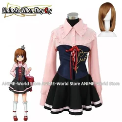 《Custom Size》Anime Umineko: When They Cry Ushiromiya Maria Cosplay Costume Wig Any Size