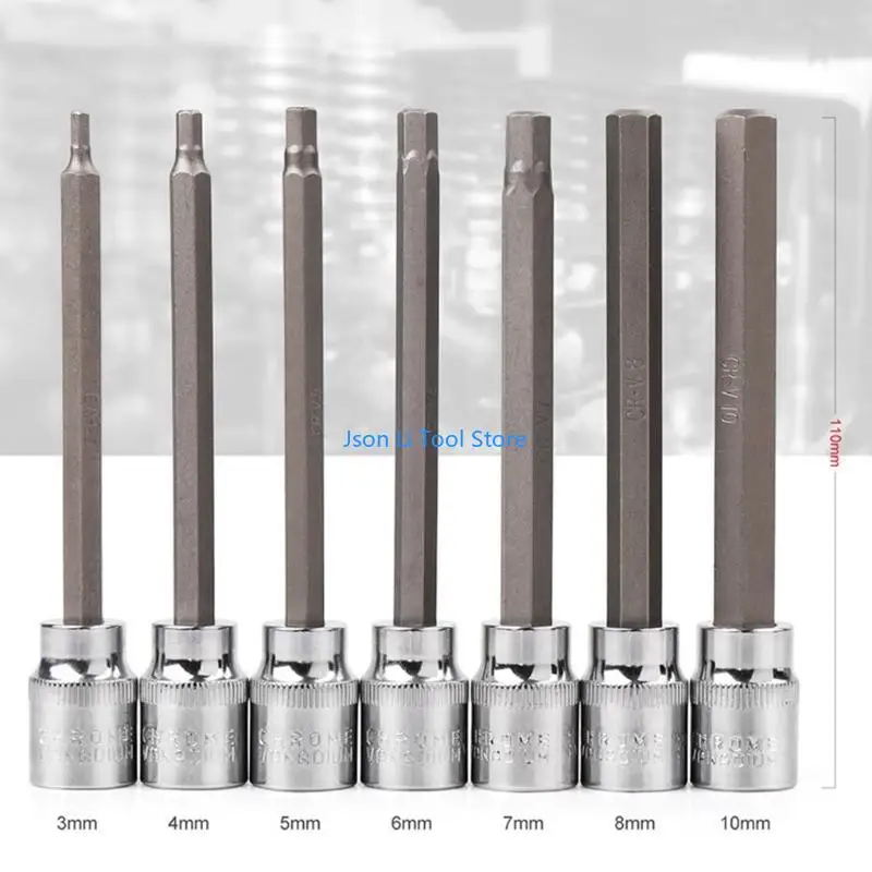 Conduzca Y08D 3/8 ”para zócalo bits estrella Torx adicional para juego bits acero para set Torx